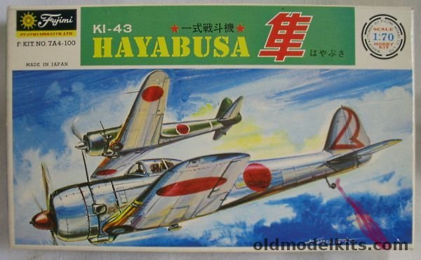 Fujimi 1/70 Ki-43 Hayabusa Oscar, 7A4-100 plastic model kit